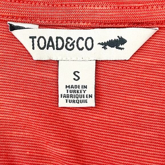 Toad & Co. Orange Organic Cotton Tencel Cue Wrap Dress - Picture 7 of 8